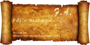 Für Atalanta névjegykártya